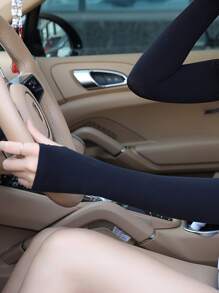 Mangas de brazo unicolor - Negro - Ver 4