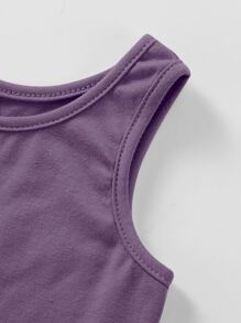 Bộ thời trang bé gái màu trơn Giải trí - Nhiều màu - Xem 3