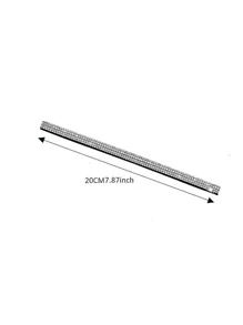 5 piezas con diseño de diamante de imitación de salida de aire del coche ribete tira - Blanco - Ver 7