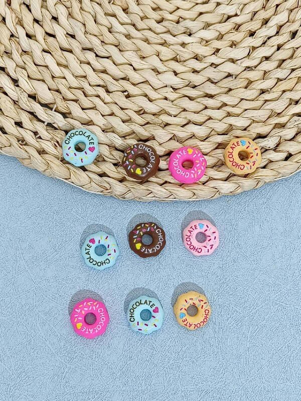 10入組甜甜圈DIY首飾配件