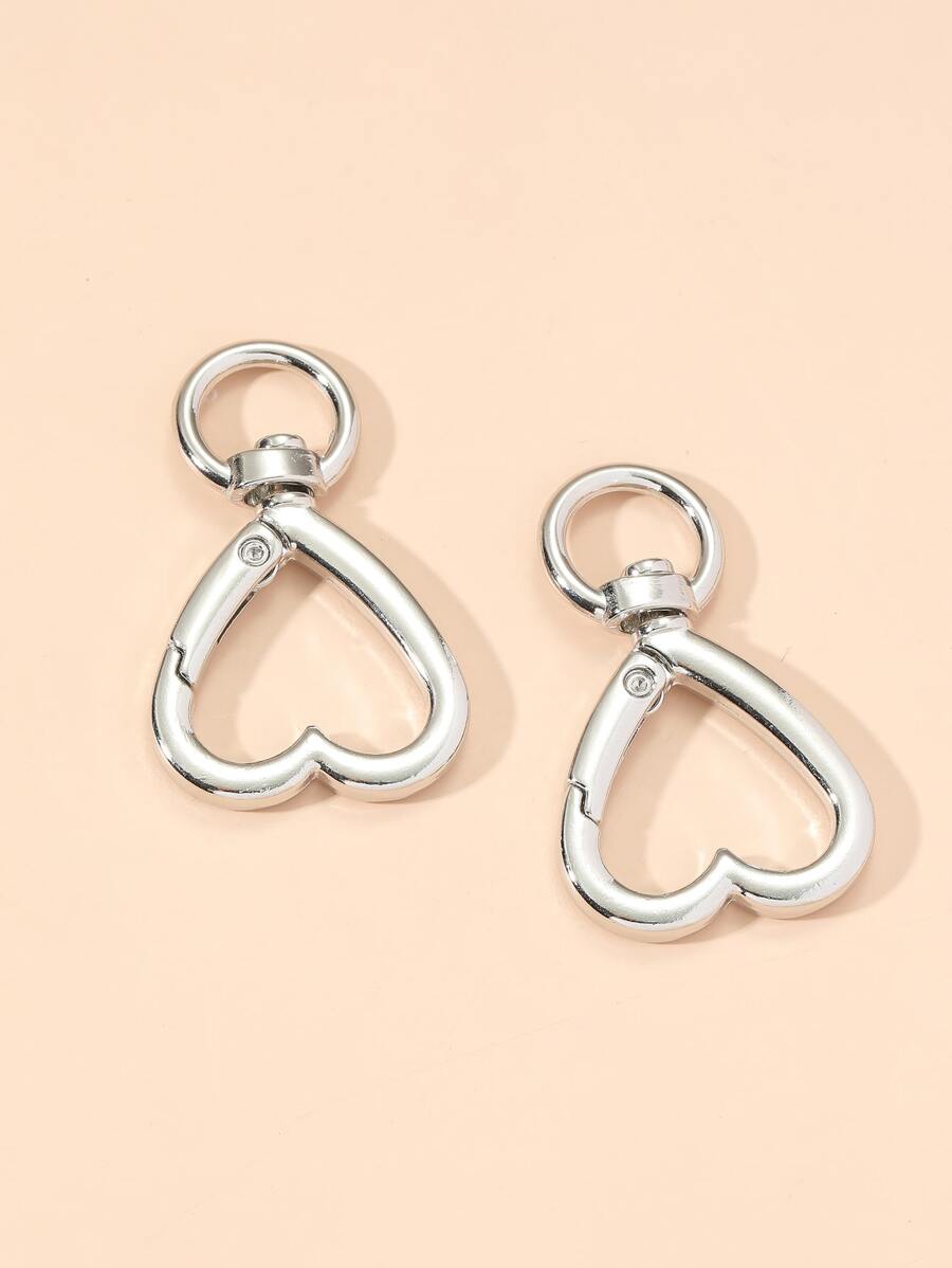 Street 2pcs Heart Decor Keychain Accessory Valentine's Day Valentines Car Accessories Bag Charm Christmas Gift Ideas