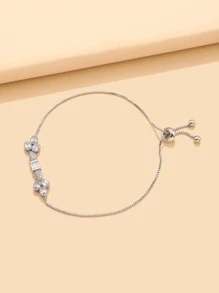 Vòng tay Khối Zirconia  Trang trí - Bạc - Xem 2