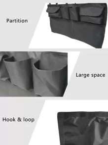 1入組車座後背收納袋 - 黑色 - 查看 3