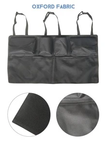 1入組車座後背收納袋 - 黑色 - 查看 4