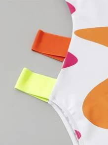 Bộ đồ bơi một mảnh cắt khối màu, cho kỳ nghỉ hè ở bãi biển - Nhiều màu - Xem 4