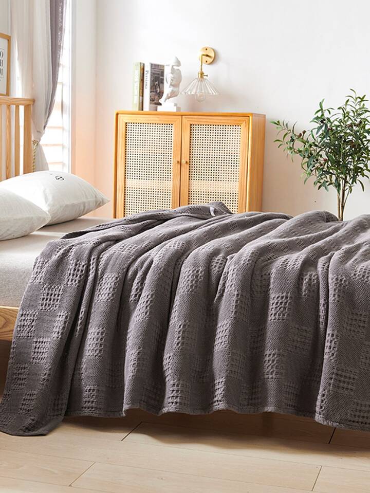 Knitted Thermal Blanket | SHEIN UK
