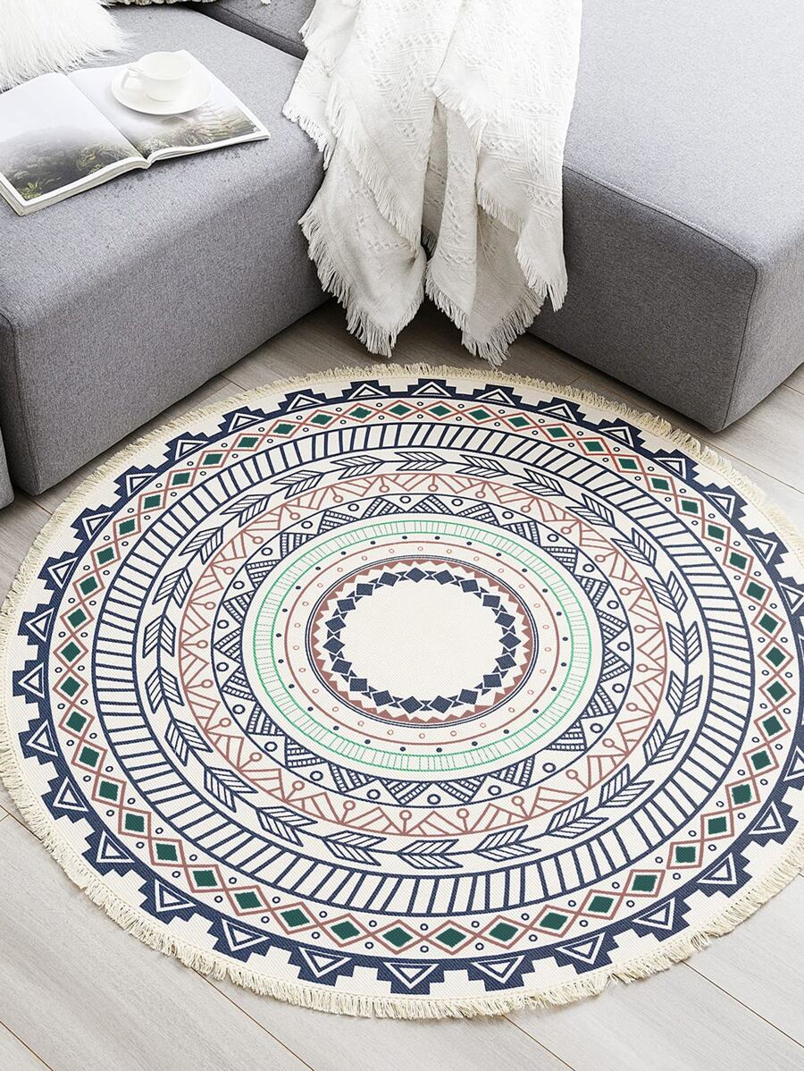 Tapijt met geometrisch patroon - Veel kleurig - Bekijken 1