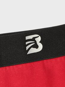 Men 5pcs Letter Graphic Boxer Brief - Multicolor - View 4