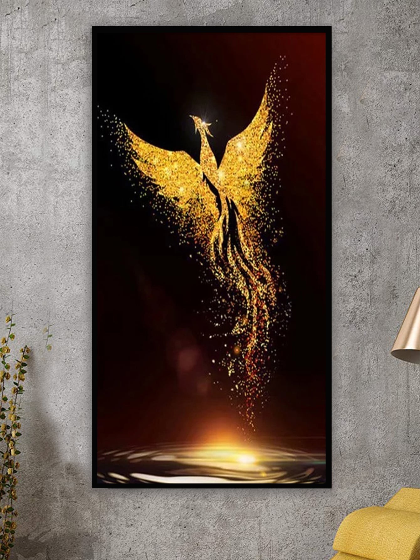 Phoenix Print DIY Diamond Painting Without Frame | SHEIN USA