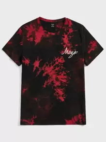 Manfinity 男士紮染和字母圖案T恤