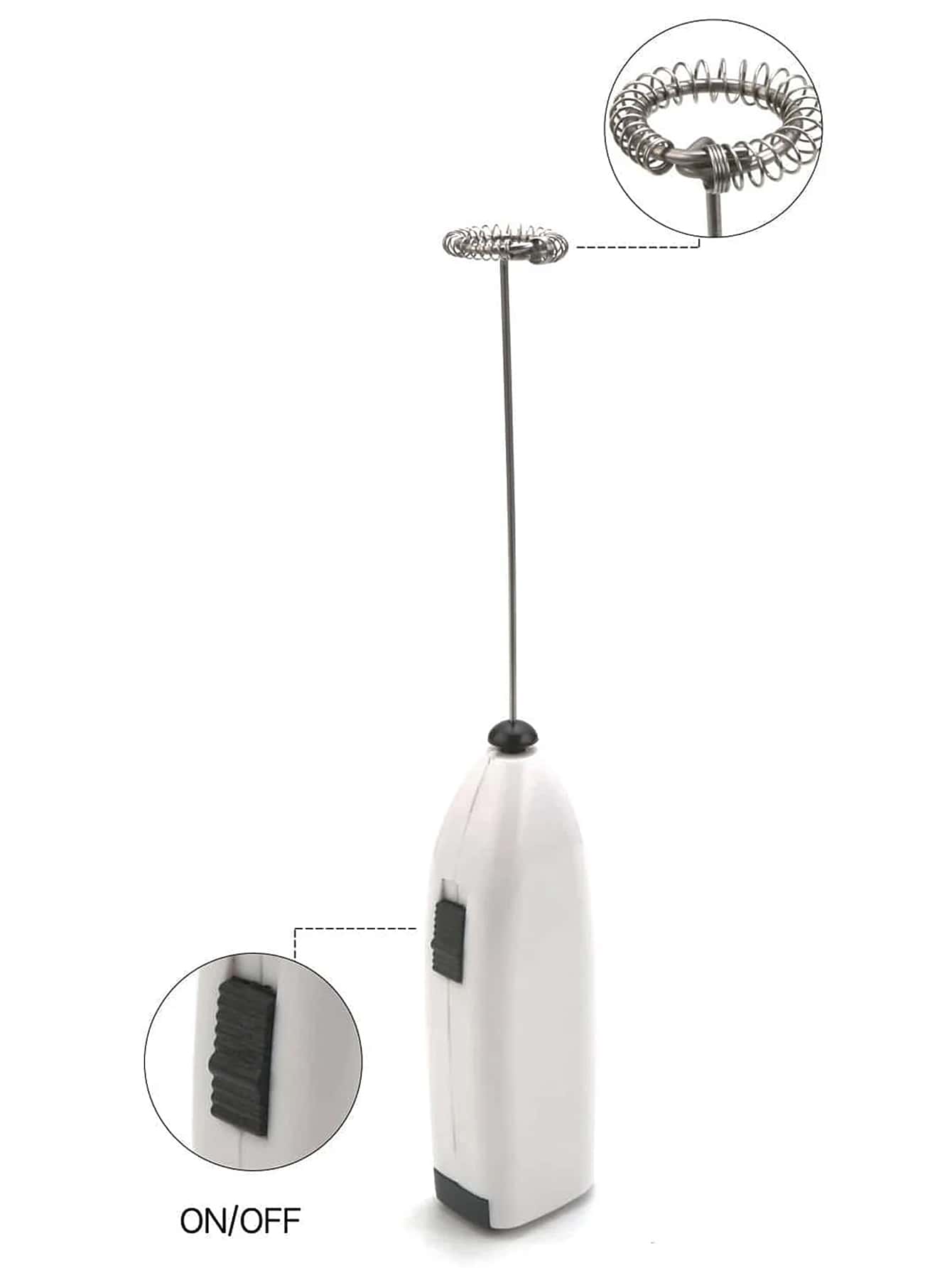 1pc Mini Battery Operated Egg Beater & Coffee Stirrer For Cozy Life (2*Aa Batteries Required
