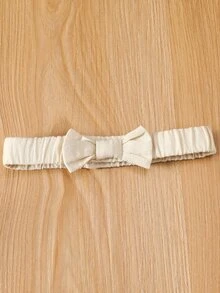 Baby Floral Embroidery Ruffle Overall Bodysuit With Headband - Apricot - View 8