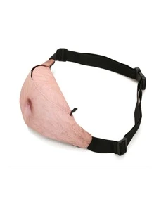 Men Graphic Waist Bag Dad Bag Fake Beer Belly Waist Pack Unisex Bum Bag White Elephant Gifts Funny Gag Gifts Holiday Gift - Khaki - View 4