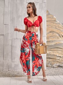 Quần nữ Bất đối xứng Hoa Boho - Nhiều màu - Xem 3