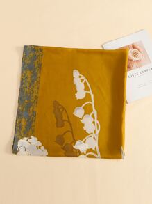 Floral Print Scarf - Multicolor - View 2