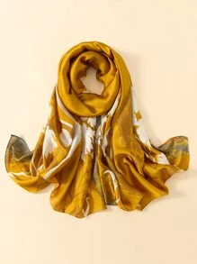 Floral Print Scarf - Multicolor - View 3