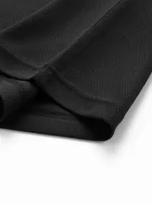 Hombres Top tank unicolor - Negro - Ver 3