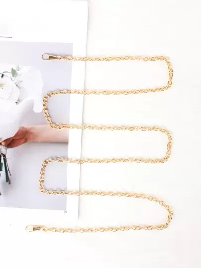 チェーンバッグ 金属 ストラップの画像