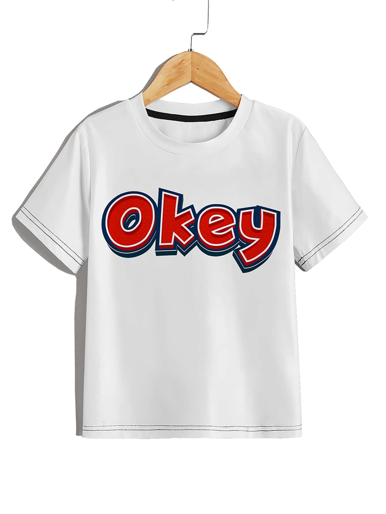 Boys 1pc Slogan Graphic Tee - White - View 1