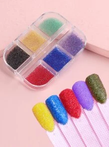 1box Bead Nail Art Decoration - Multicolor - View 1