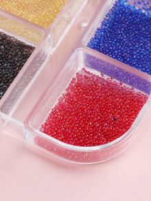 1box Bead Nail Art Decoration - Multicolor - View 2