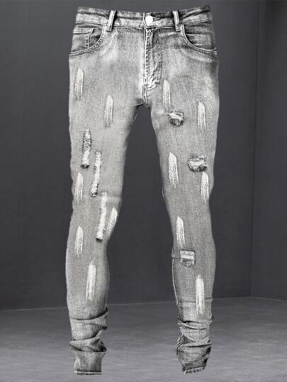 بنطلون جينز ممزق للشباب