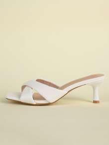 MOTF X Brooks Nader 交叉帶高跟穆勒涼鞋