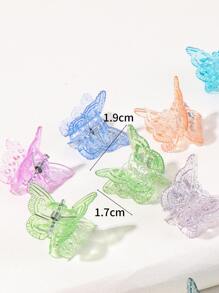 16 pinzas para el pelo con diseño de mariposa de color aleatorio. - Multicolor - Ver 3