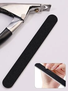 1pc Nail Clipper & 1pc Nail File - Black and White - View 6