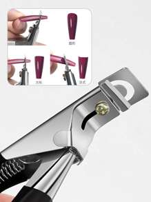 1pc Nail Clipper & 1pc Nail File - Black and White - View 7