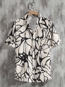 Manfinity RSRT Men Floral Print Shirt Without Tee - Multicolor - View 1