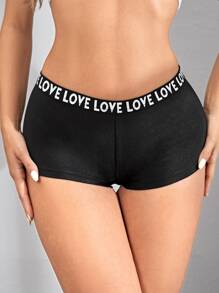 Muchica 腰部字母條帶騎行褲