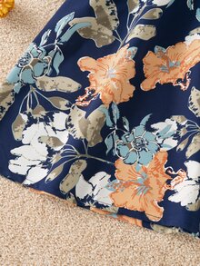Girls Floral Print Cami Dress - Multicolor - View 4