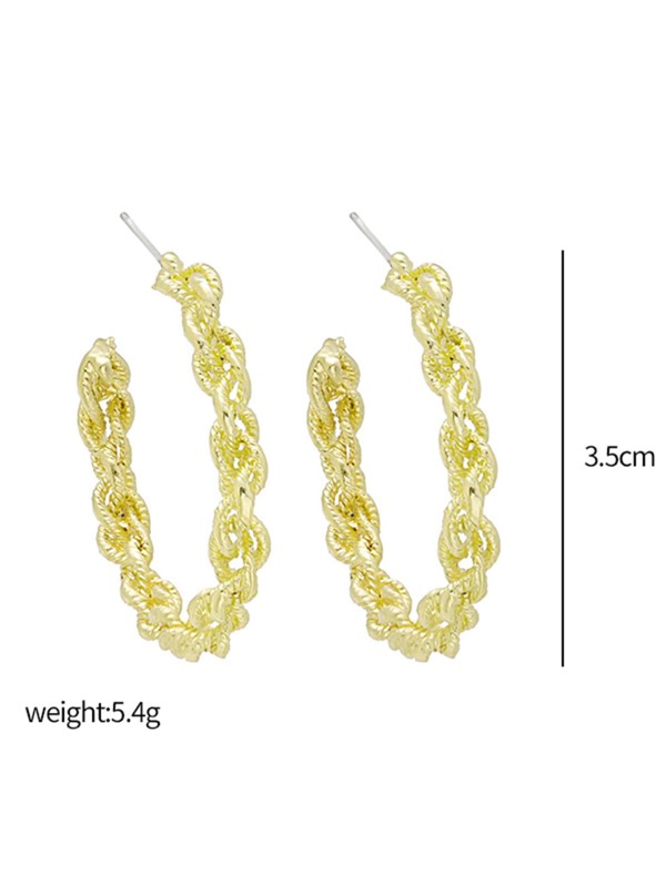 Twist Hoop Earrings SHEIN USA