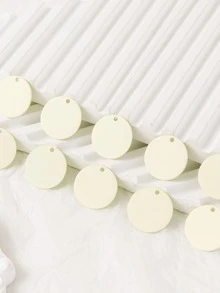 10入組樹葉印花DIY首飾吊墜 - 彩色 - 查看 2