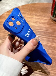 信封圖形棉袄手機殼，適用於 iPhone 11、iPhone 13、iPhone 14 Pro Max - 藍色 - 查看 3