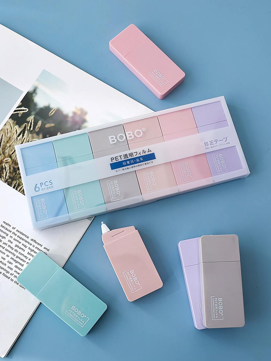 Set de cintas correctoras compactas de 6 piezas - Multicolor - Ver 1