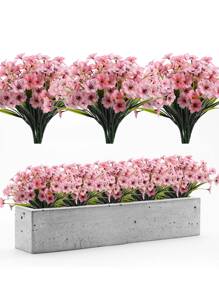 1bunch Hoa nhân tạo - Hồng - Xem 2