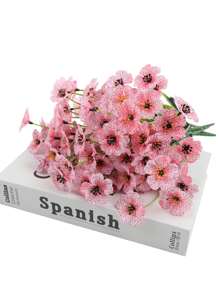 1bunch Hoa nhân tạo - Hồng - Xem 3