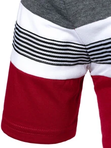 Manfinity Homme 男士條紋半紐扣polo襯衫 - 彩色 - 查看 6