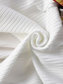 Toddler Girls Ruffle Trim Floral Hem Belted Dress - Multicolor - View 5