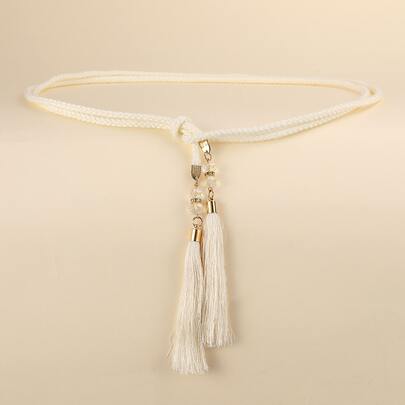 Tassel Decor Rope Belt