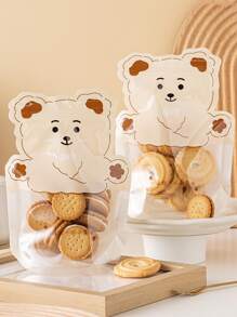 10入組熊圖案打包袋 - 彩色 - 查看 1