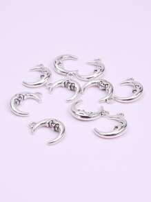 10 chiếc Mặt Trăng Tự Làm Mặt Trăng - Ancient Silver - Xem 2