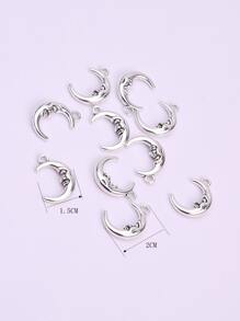 10 chiếc Mặt Trăng Tự Làm Mặt Trăng - Ancient Silver - Xem 3