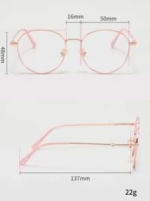 女士时尚设计眼镜 - 無色 - 查看 4