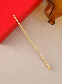 1pc Minimalist High-End Daily Hairpin, Bun Hair Fork Headwear For Women's Outings,Hair Accessories Hair Styling Pins Hair Bun Maker Bun Hair Piece - Gold - View 1