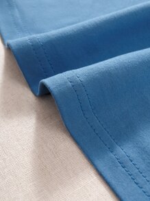 SHEIN Unity 90s Floral & Letter Graphic Crop Tank Top Graphic Tees Women Tops - Blue - View 3