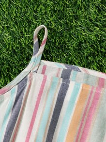 Soleia Striped Cami Top & Shorts Set - Multicolor - View 4