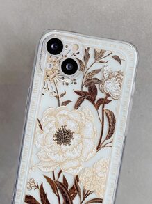 透明TPU手机壳，花边边框，刻有英文文字，兼容 17/17 Pro/ AIR/17 Pro Max/16/16 Pro/16 Plus/16 Pro Max/15 Pro Max/15/15 Pro/15 Plus/11/12/13/14/Mini - 彩色 - 查看 4